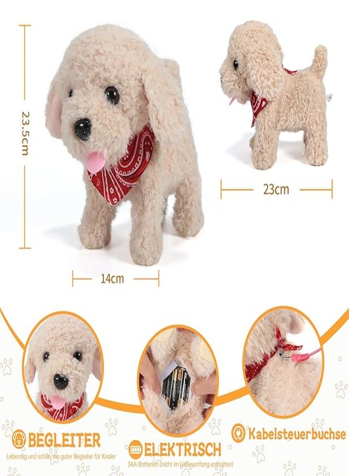 Realistic Interactive Walking Plush Puppy Toy with Wagging Tail - Perfect Robot Dog Toy for Kids Ages 3-8 with Grooming Set (Golden Retriever)  - Image 5