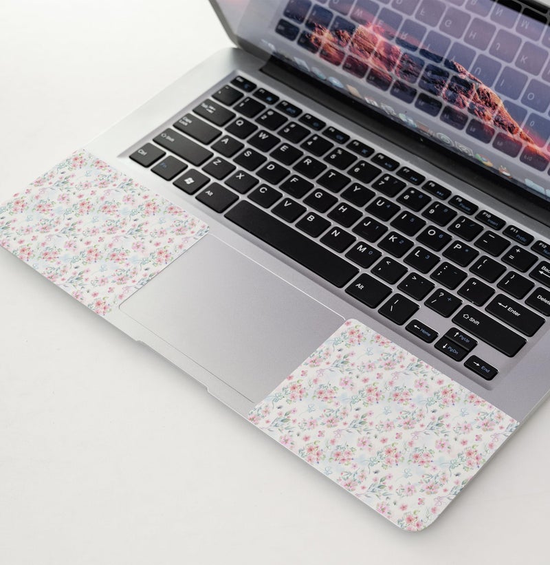 WINTOJO 11.6 13 13.3 14 15 15.6 inches Netbook Laptop Skin Sticker Decal Reusable Protector Cover Case for Laptop Notebook chromebook Pink Flowers W-NEK-48 - Image 3