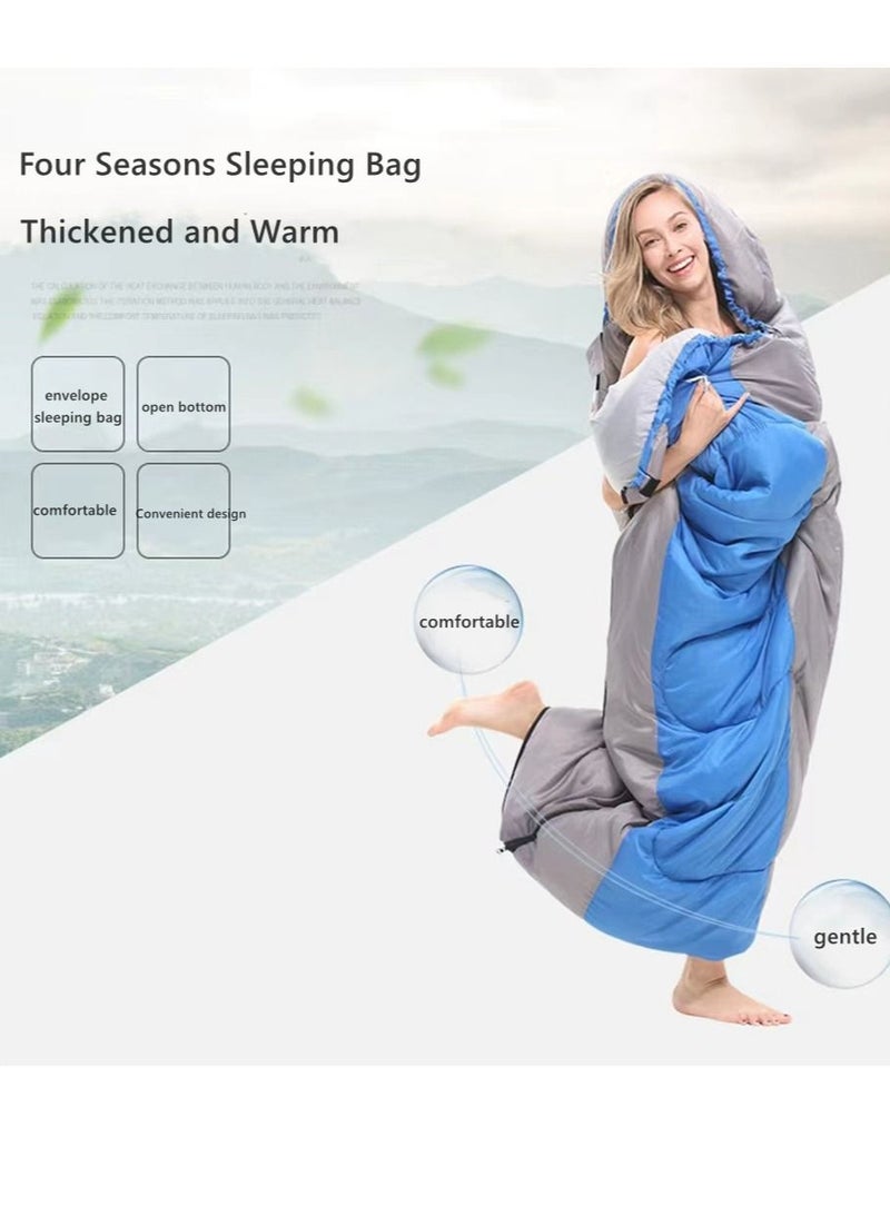 Generic COOLBABY Widened Sleeping Bag - Lightweight Waterproof Warm Adult Camping Sleeping Bag with Compression Bag, Backpack Sleeping Bag for Outdoor Camping, Hiking and Traveling - Image 2