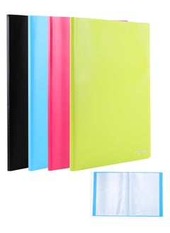 Deli 4-Piece Display Book With 40 Pockets Assorted Colours  - Image 1