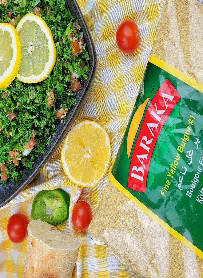 Baraka Cracked Wheat, Yellow Bulgur, Number 1 Fine, 100% All Natural, for Pilaf, Non-GMO, Great for Tabboleh and Vegan Receipes 2 Pounds (Pack of 1) - Image 3