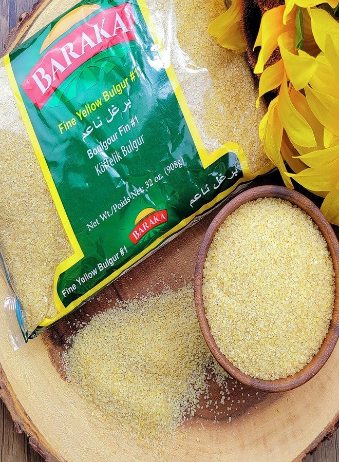Baraka Cracked Wheat, Yellow Bulgur, Number 1 Fine, 100% All Natural, for Pilaf, Non-GMO, Great for Tabboleh and Vegan Receipes 2 Pounds (Pack of 1) - Image 2