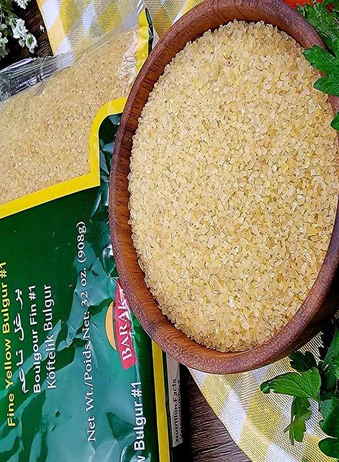 Baraka Cracked Wheat, Yellow Bulgur, Number 1 Fine, 100% All Natural, for Pilaf, Non-GMO, Great for Tabboleh and Vegan Receipes 2 Pounds (Pack of 1) - Image 4