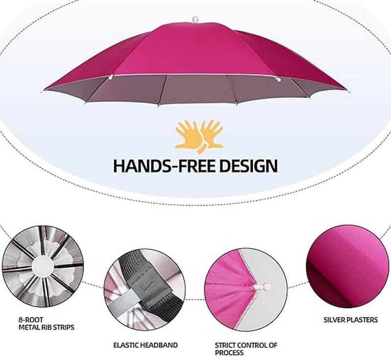 Infispace Boy's & Girl's Cap Headwear Umbrella Hat for Outdoor Sun Rain Protection (21 inches) - Image 3