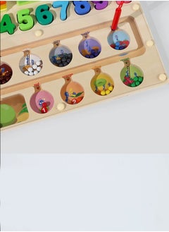 YOMA 3 in 1 Children Learning Kids Educational Wood magnetic maze board games for kids  - Image 4