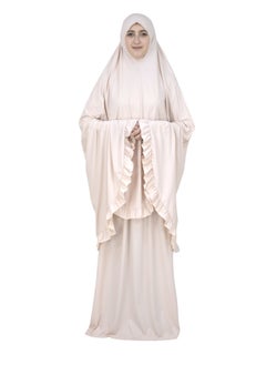 DAMAS COLLECTION Two Piece Islamic prayer dress women the Long - Prayer Clothes for Women - Prayer Abaya For women - Jilbab 2 piece, Umrah essentials for women - Prayer set  - Image 4
