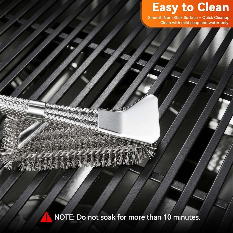 FORYEYC 17.5 Inch 7637 Cooking Grates for Weber Spirit & Spirit II 200 Series Spirit E210 Spirit E220 Spirit S210 S220 with Front Control, Cast Iron Grates Replacement Parts for Weber Spirit 2 Burner E-210 - Image 3