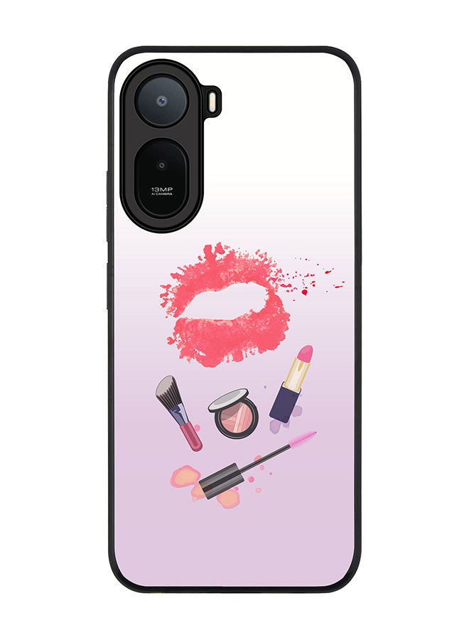 Stylizedd Rugged Case for Xiaomi Redmi A7 Pro 4G / Poco C81 / Poco C81 Pro / Poco C85x 5G- Slim Fit Hybrid Rubber Cover Makeup Kit
