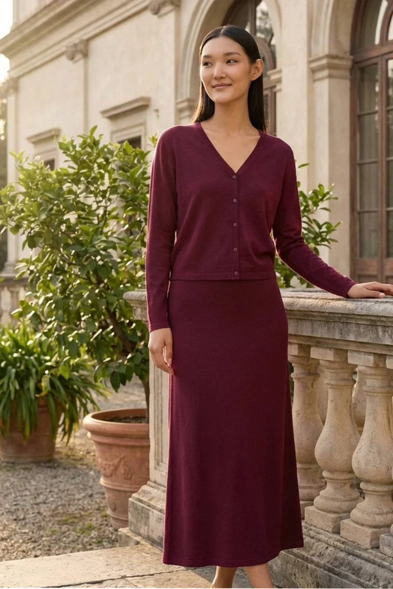 The Editor's Market Tamera Button-Down Knit Top