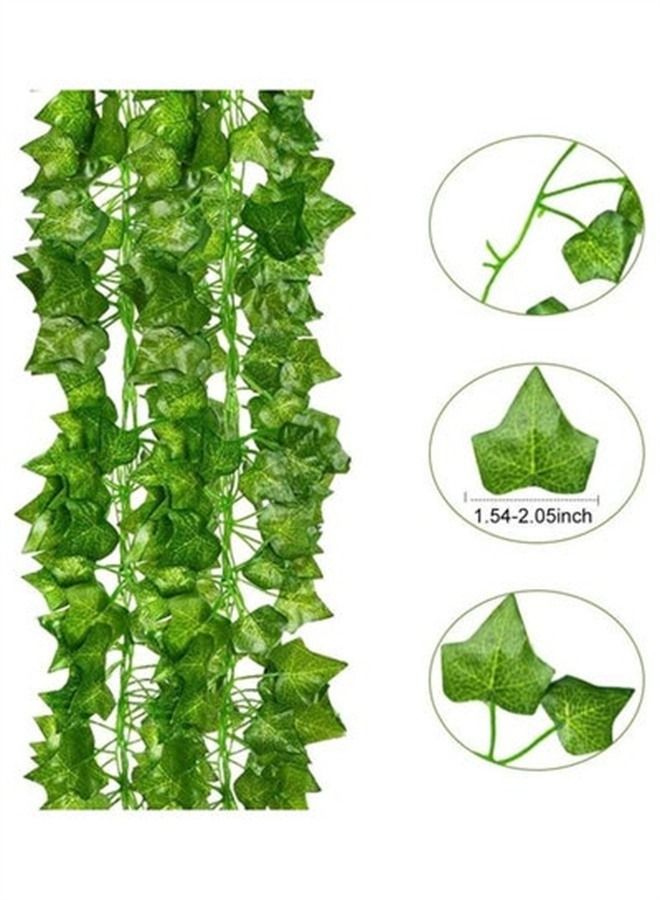 Genetic 12-Piece Artificial Hanging Ivy Leaves multicolour - Image 1