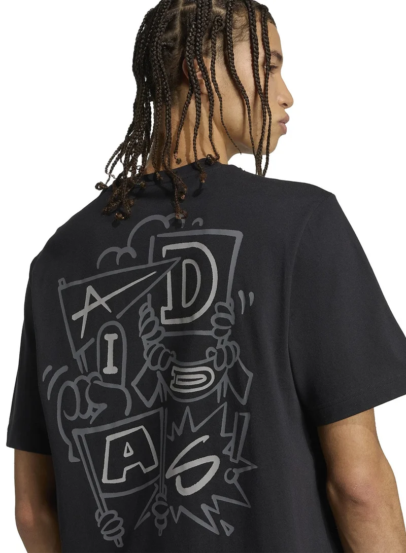 Adidas Stadium Crowd Loose Graphic T-Shirt