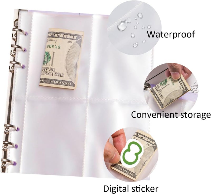 FABULWAY 100 Envelopes Challenge Binder,100 Envelopes Money Saving Challenge,Easy and Funny Way to Save $5,050 Budget Planner, Money Saving Challenge Budget Binder with Cash Envelopes. (Brown) - Image 5