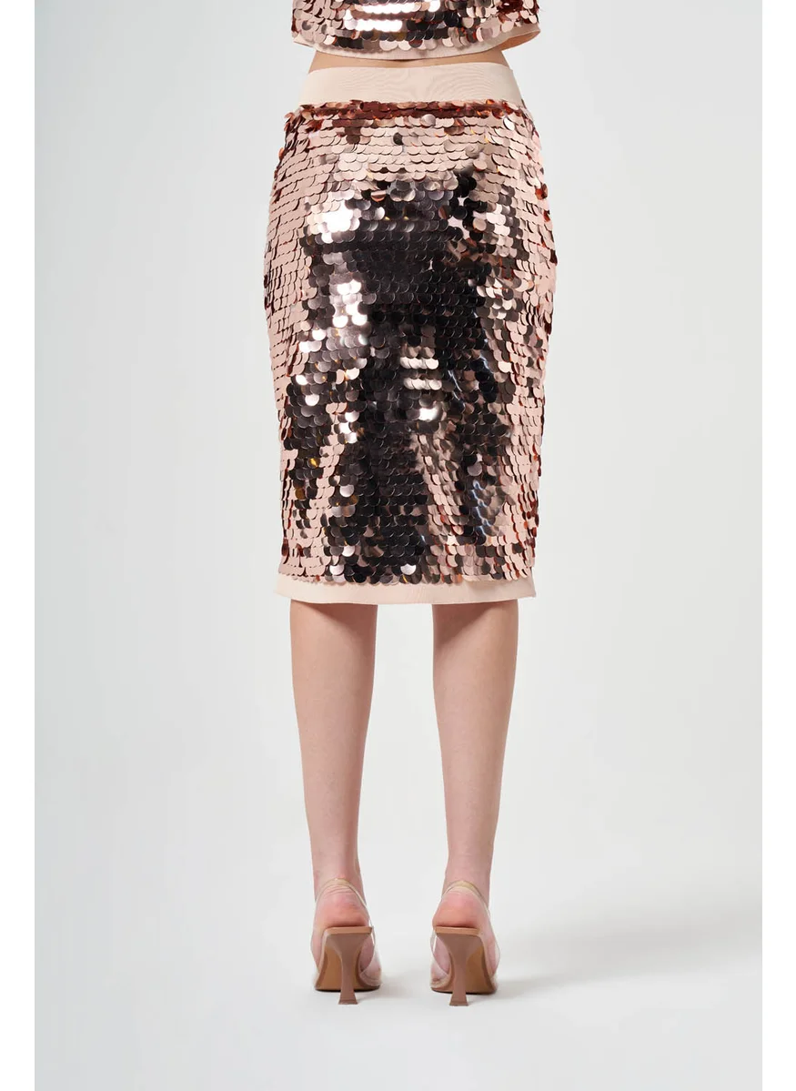 MIZALLE SEQUIN SKIRT