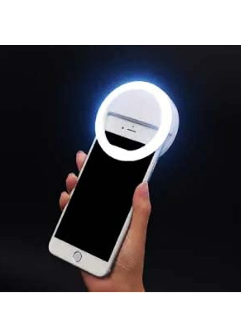 erorex Selfie Ring Light Clip on Light for Phone Camera 3 Level Brightness Mini Led  - Image 1