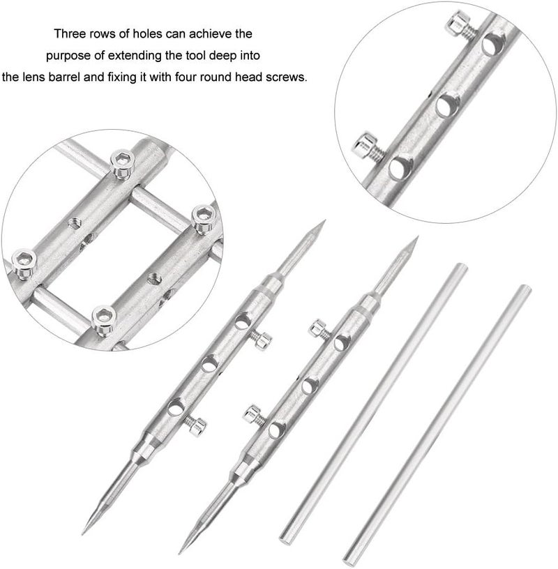 Oumij Professional Camera Lens Spanner Wrench,Lens Repair Tool,Camera Lens Opening Repairing Tool,Repair Maintanance Tools, for DSLR Camera Lens - Image 4