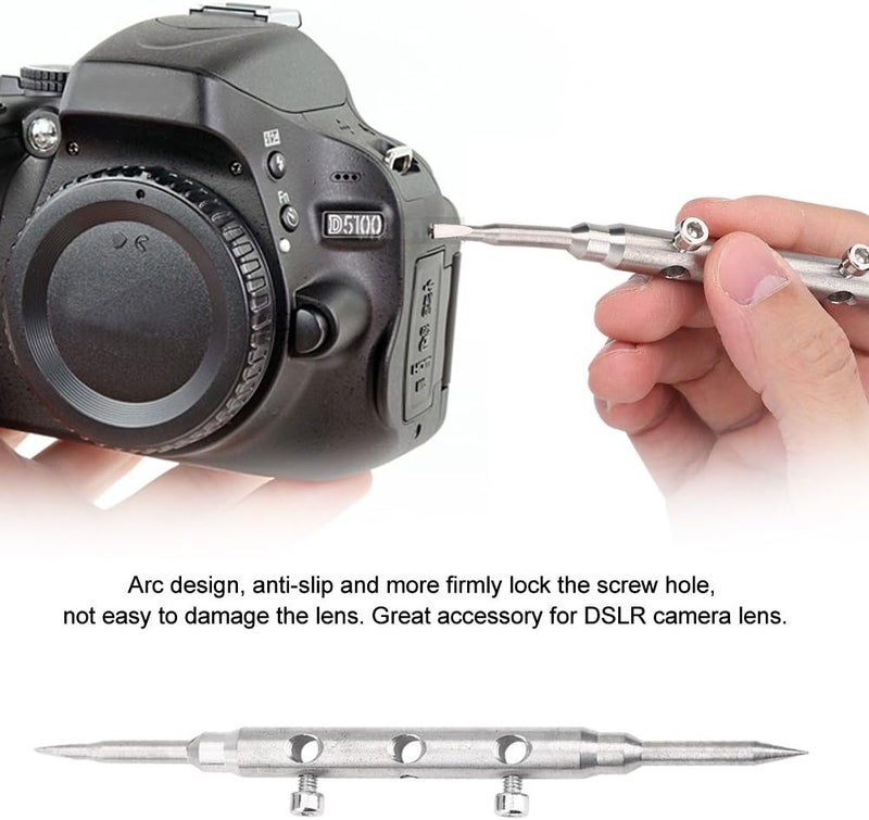 Oumij Professional Camera Lens Spanner Wrench,Lens Repair Tool,Camera Lens Opening Repairing Tool,Repair Maintanance Tools, for DSLR Camera Lens - Image 2