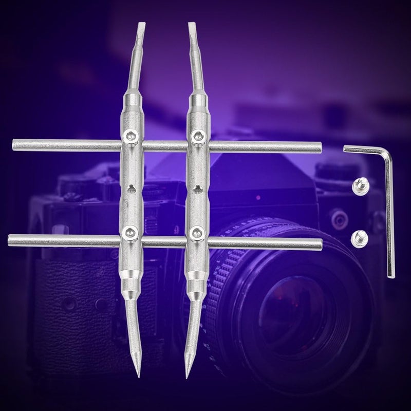 Oumij Professional Camera Lens Spanner Wrench,Lens Repair Tool,Camera Lens Opening Repairing Tool,Repair Maintanance Tools, for DSLR Camera Lens - Image 5
