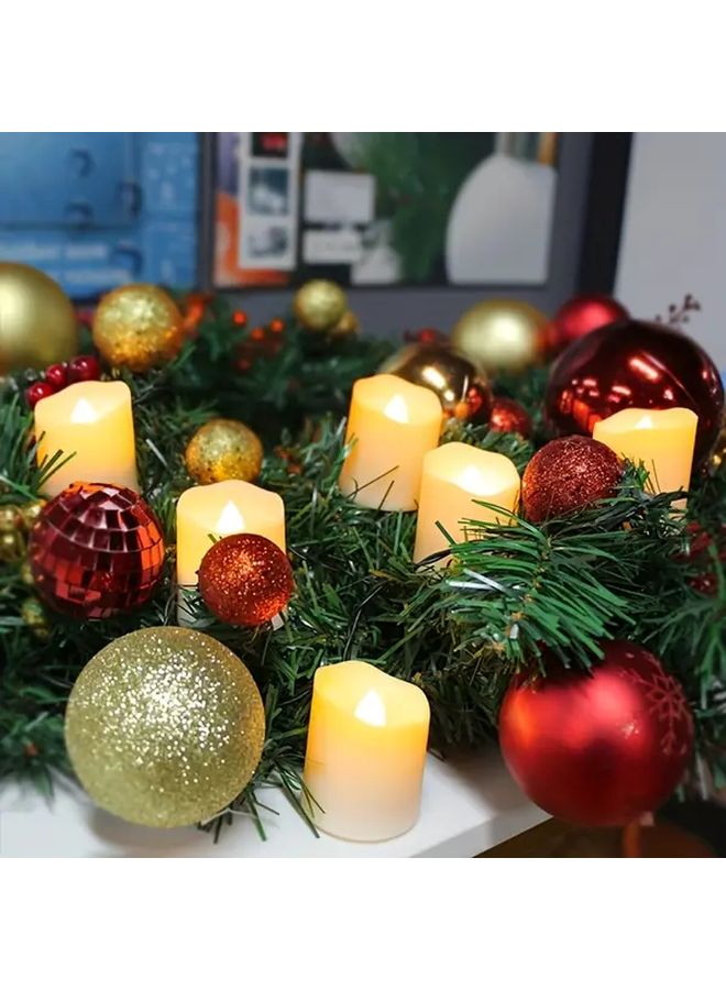 Realistic Flickering Flameless Pillar Candle 2pcs Battery Or Plug In Home Decor - Image 2