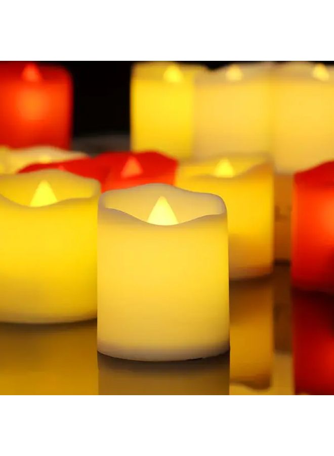 Realistic Flickering Flameless Pillar Candle 2pcs Battery Or Plug In Home Decor - Image 1