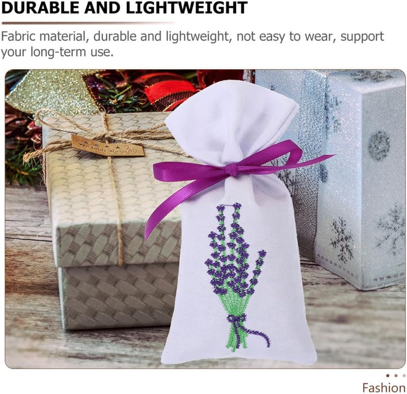 حقائب صغيرة فارغة من الكتان برائحة اللافندر (Beaupretty 9pcs Lavender Sachet Bags Small Empty Muslin Pouches)، مثالية لتعليقها في خزائن الملابس أو لتخزين العطور في المنزل أو السيارة. مصنوعة من قماش عالي الجودة، تدوم لفترة طويلة ولا تتلف بسهولة. - Image 3