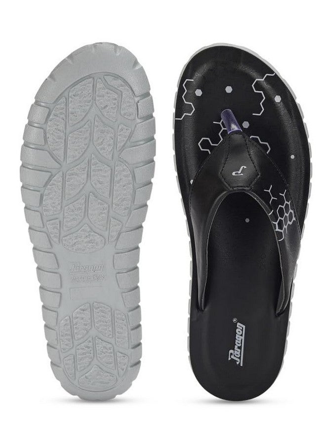 Paragon PARAGON PUK2225G Slippers for Men | Comfortable, Breathable & Durable Sandals with Soft Cushioned Footbed | Easy Wear Slip On | Ideal for Outdoor Use Black - Image 5