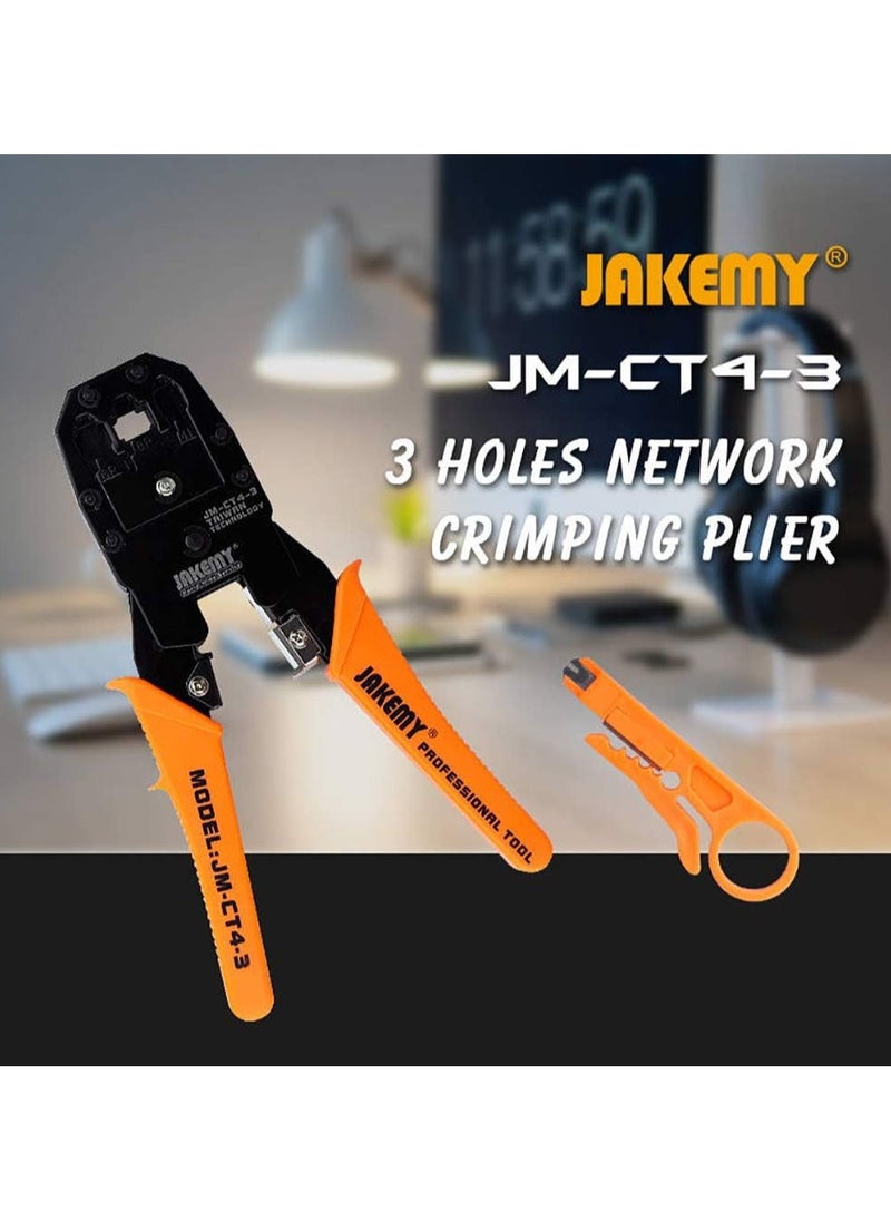 جيكماي أداة ضغط شبكات JM-CT4-1 – كماشة متعددة الوظائف لأسلاك 6P/8P، تقشير وقطع الأسلاك | للبيع بالجملة وتصنيع حسب الطلب  - Image 3