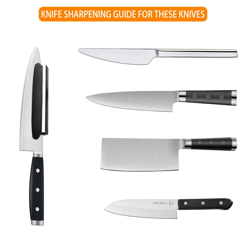 Random Professional Knife Sharpening Guide, Random Knife Sharpener Angle Guide, Sharpening Guide for Whetstone, Black(2 Pack) - Image 2