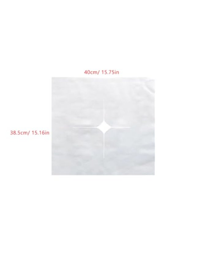 UtySty 100 Pack Disposable Face Down Pillow Cover Disposable Face Cradle Covers Ultra Soft NonSticking Massage Bed Headrest Covers for Massage Table Lash Bed Spa Bed Beauty Tattoo Therapy Table - Image 3