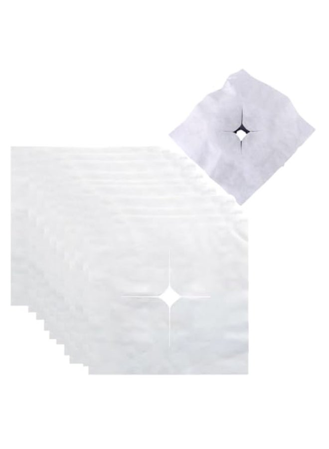 UtySty 100 Pack Disposable Face Down Pillow Cover Disposable Face Cradle Covers Ultra Soft NonSticking Massage Bed Headrest Covers for Massage Table Lash Bed Spa Bed Beauty Tattoo Therapy Table - Image 1