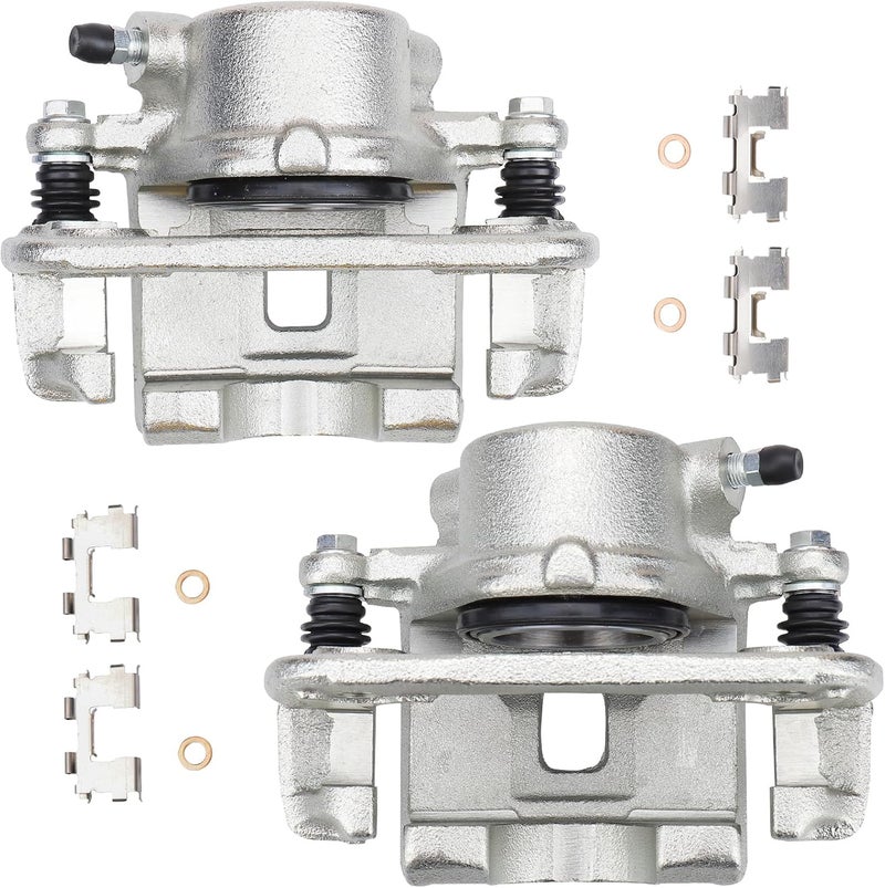 MAYASAF Front Disc Brake Caliper Set for Chevrolet Tracker, Suzuki Sidekick, Geo Tracker - Image 1