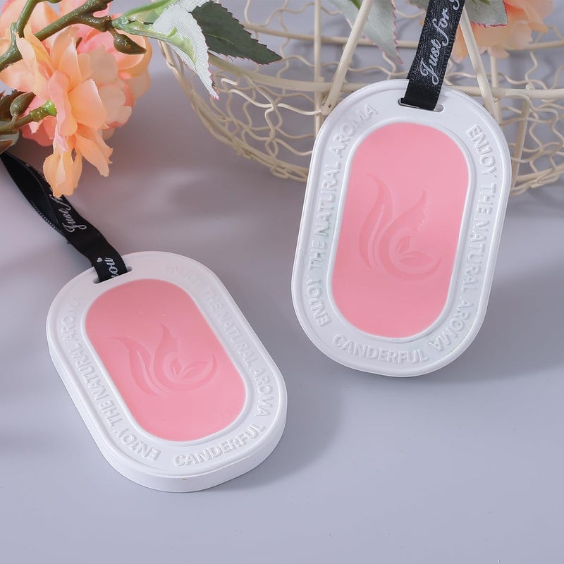 Homestic Homestic Wax Air Wardrobe Freshener Pack of 2 Pink Berlin Girl Fragrance 45g Each Lasts Up to 6 Months Air Freshener for Home Drawer Closet Cars Wardrobe Natural and Eco Friendly  - Image 1