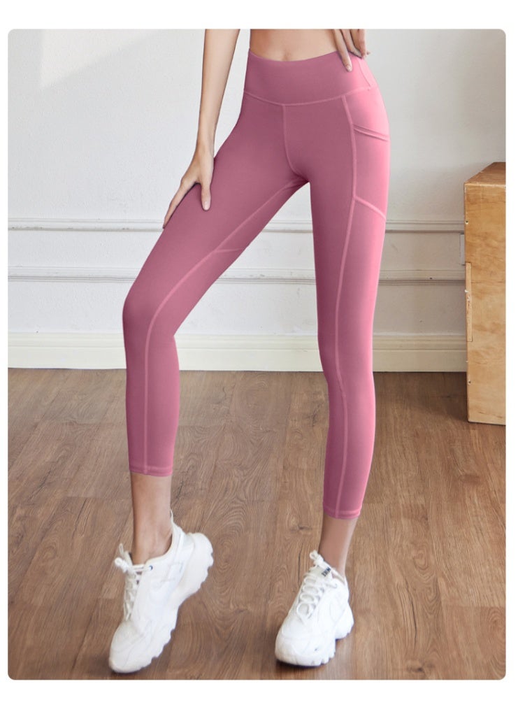 Seamless Yoga Pants Leggings Fashion Pocket Stretch Gym Running Wear Sportswear Track And Field Leggings  - Image 1