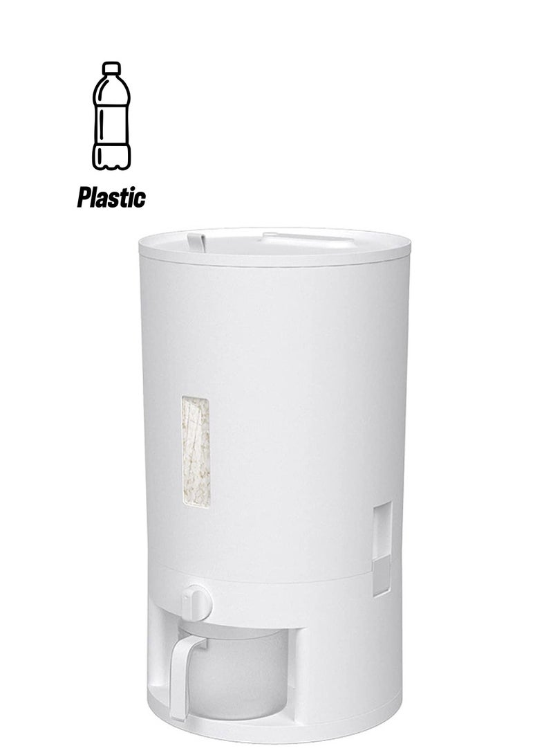 10 Kg Airtight Grain Container Storage Dispenser With Lid & Measuring Cup - Image 1