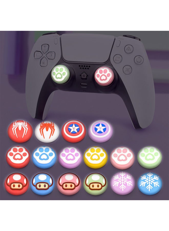 PS5 Rocker Cap PS4/Xbox Gamepad Rocker Set Switch Pro Silicone Cap PS4 Button Protective Cover-Product Color:05  - Image 4