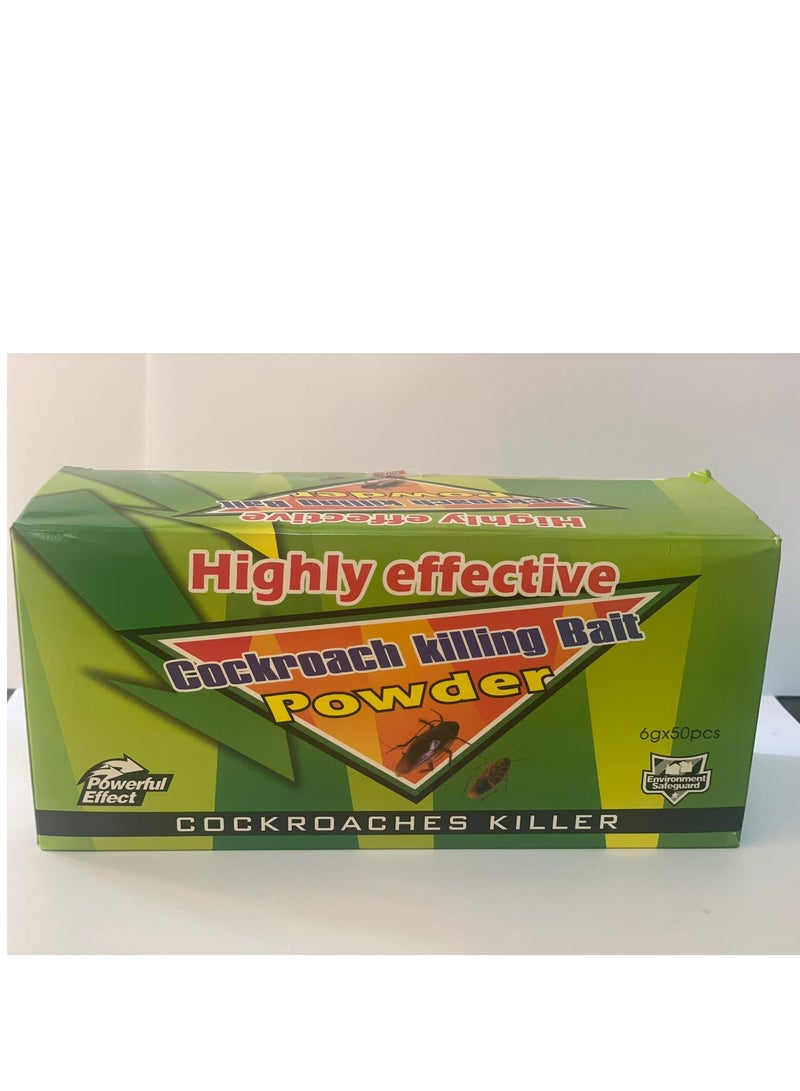 Generic 50 pack Highly Effective Cockroach Killing Bait Powder  - Image 1