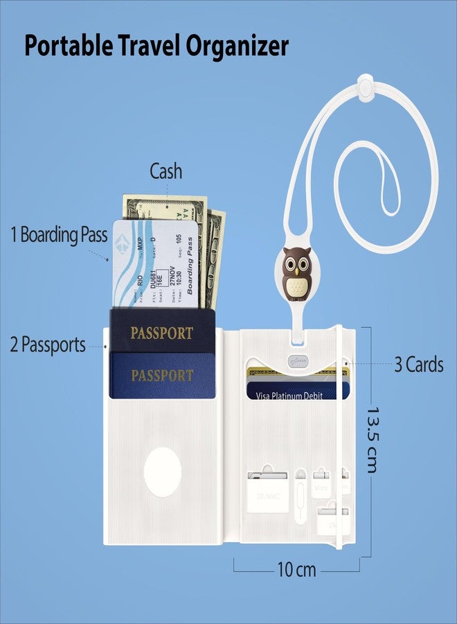 BONE Passport Lanyard Holder, Travel Passport Holder Neck, Passport Wallet, Passport Case, Passport Cover Silicone, Lanyard Passport - Lite - Image 3