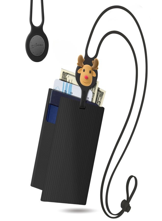 BONE Passport Lanyard Holder, Travel Passport Holder Neck, Passport Wallet, Passport Case, Passport Cover Silicone, Lanyard Passport - Lite - Image 1