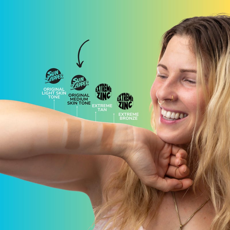 Sun Zapper Zinc Oxide Mineral Sunscreen Stick â€“ SPF 50+ Water Resistant â€“ Medium Skin Tone (Bronze/Tan) â€“ 12g (0.42 Oz) â€“ For Face & Body â€“ Adults & Kids â€“ Made in Australia - Image 5