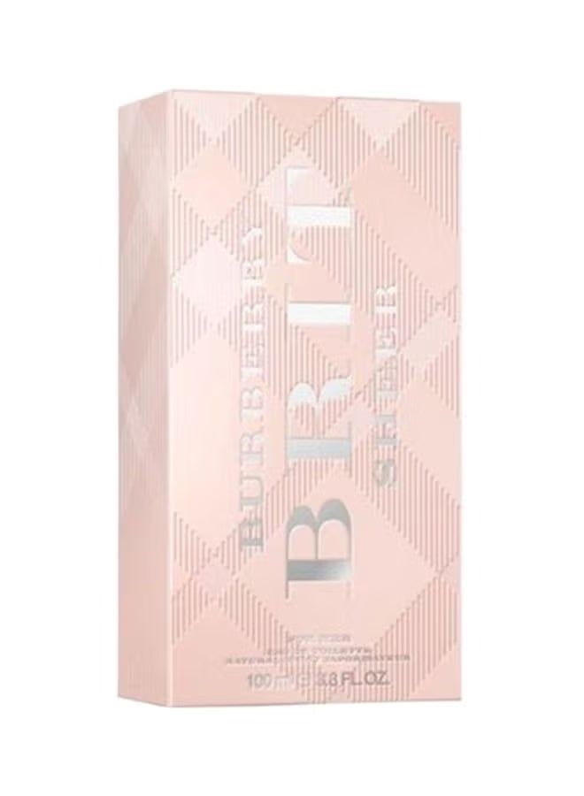 BRIT Burberry Brit Sheer Eau de Toilette – 100ml for Women – Light Fresh Fruity Floral Perfume – Elegant Daily Wear - Image 2
