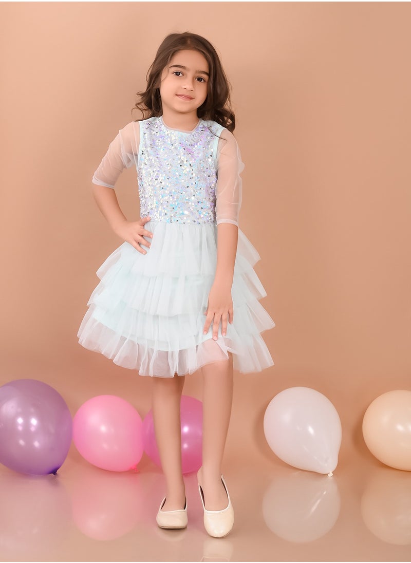 LILPICKS Sequin Partywear Dress  - Image 1