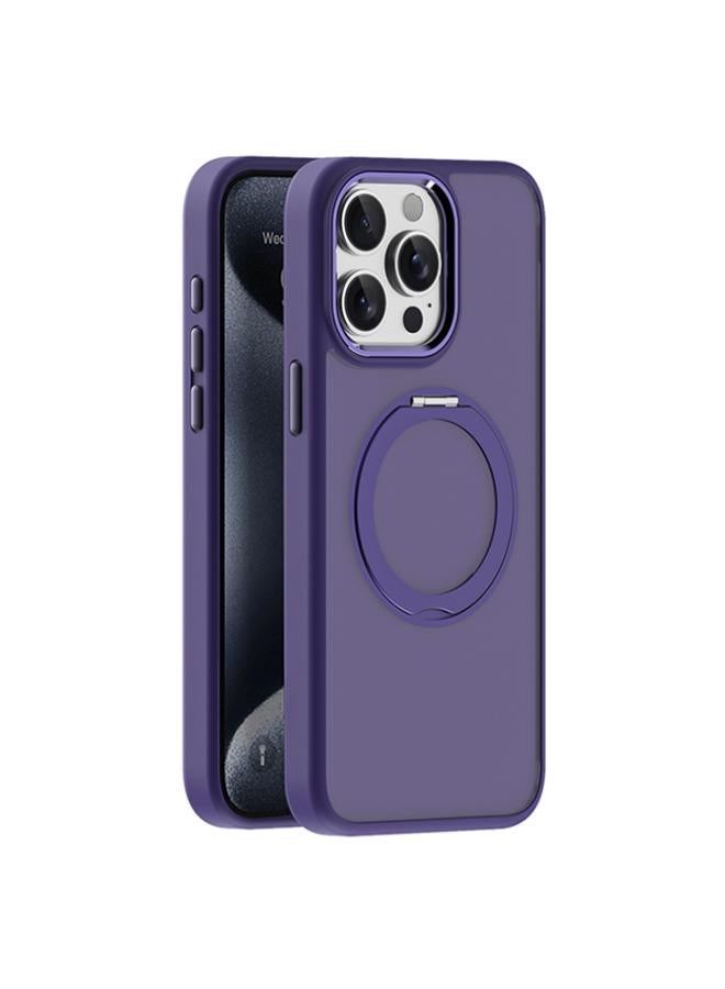 S-TOP Case For iPhone 15 Pro Skin Feel Frosted MagSafe Magnetic Holder Phone Case - Image 1