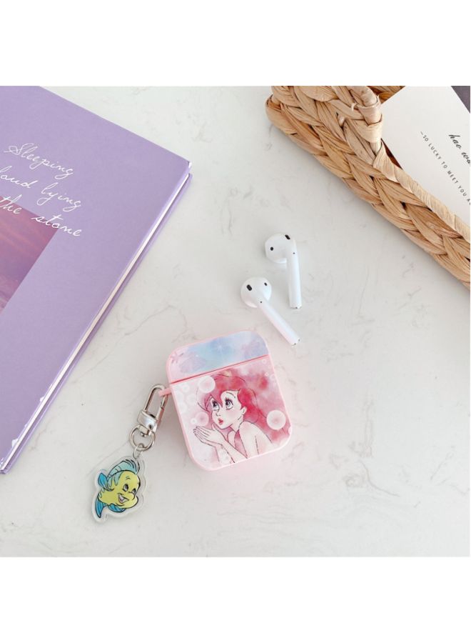 Beauenty Cartoon Printed Case Cover With Carabiner For Apple AirPods 1/2 Pink/Blue/Yellow - Image 2