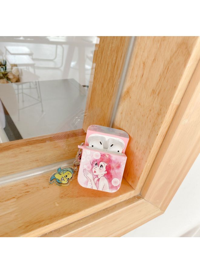 Beauenty Cartoon Printed Case Cover With Carabiner For Apple AirPods 1/2 Pink/Blue/Yellow - Image 3