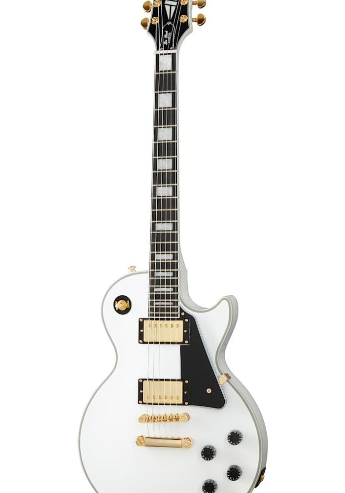 Epiphone Les Paul Custom Alpine White - Single-cut Electric Guitar - Image 1