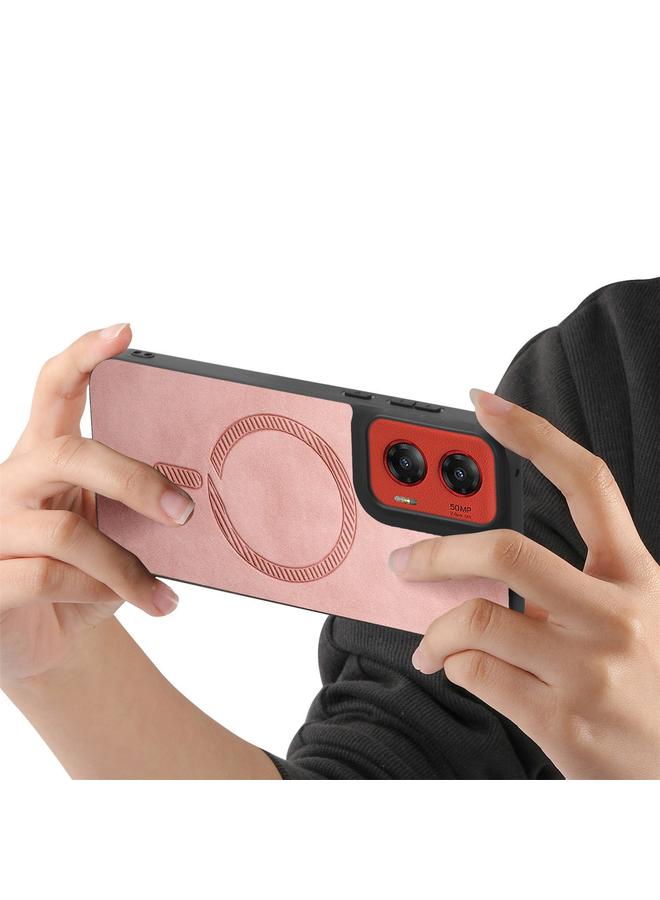 S-TOP Case For Motorola Moto G Stylus 5G 2024 Retro Magsafe Magnetic PU Back Cover Phone Case - Image 4