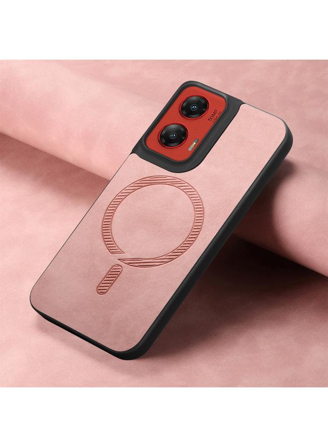 S-TOP Case For Motorola Moto G Stylus 5G 2024 Retro Magsafe Magnetic PU Back Cover Phone Case - Image 2