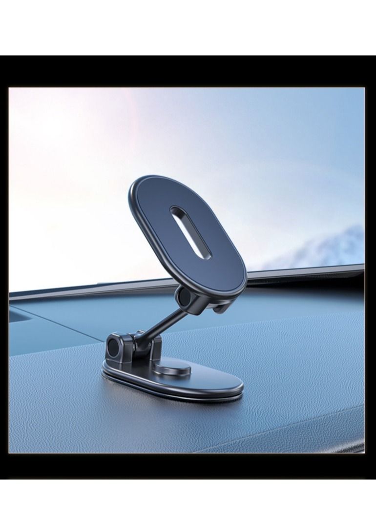 Excefore Phone Mount Magnetic, Alloy Folding Magnetic Phone Holder for Car, Super Strong 8 Magnet with Metal Plate Car Magnetic Phone Holder 360°Rotation Universal Dashboard Phone Car Mount for All Smartphone  - Image 5