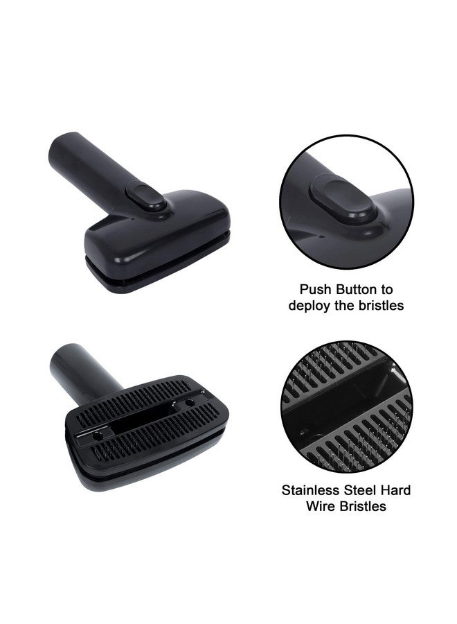 VMTC Pet Brush (Cat, Dog Animal Hair Groom) Vacuum Cleaner Accessory 32mm - for Eureka Forbes (Some Models), HUBERTT etc. - Image 2