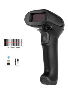 NTECH F1900 USB Wireless WiFi Scan Cordless Barcode Scanner Barcode Reader 433Mhz Handheld Scan Barcode Scanner Wireless Black