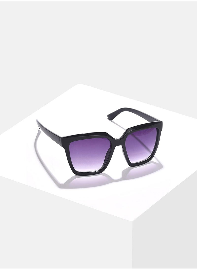 Haute Sauce Purple Lens Black Butterfly Sunglasses  - Image 2